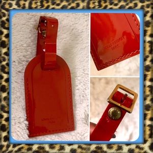 💥SPECIAL REDUCED PRICE!!! 
👑AUTHENTIC Rare Louis Vuitton Red Patent Tag